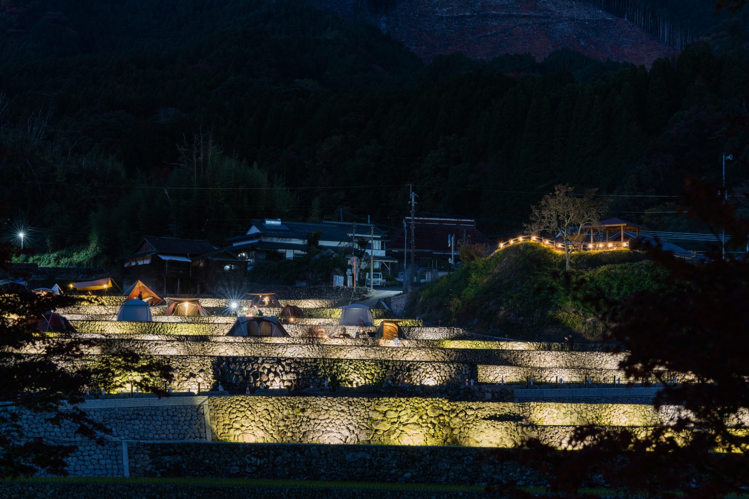 《広報協力》東峰村の竹棚田ライトアップ＆棚田でCAMPが今年も開催されます！の写真です